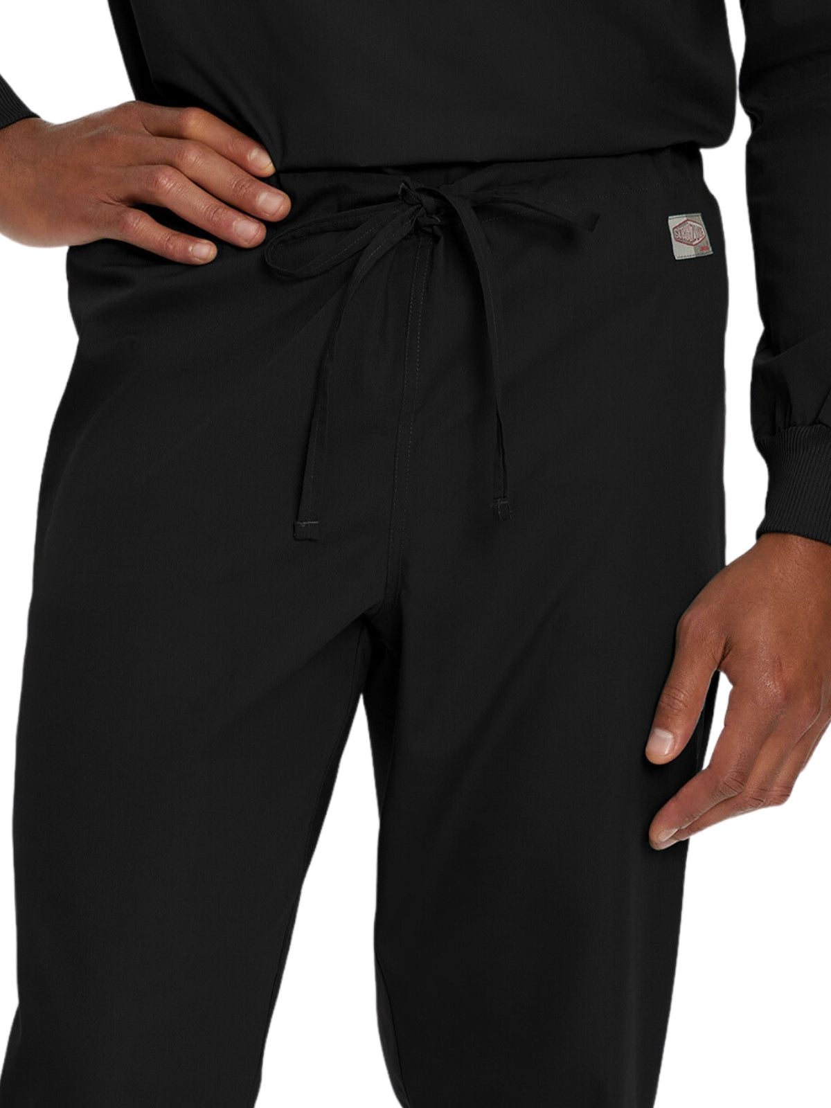 Unisex Mid-Rise Waist Jogger Pant - LB404 - Black