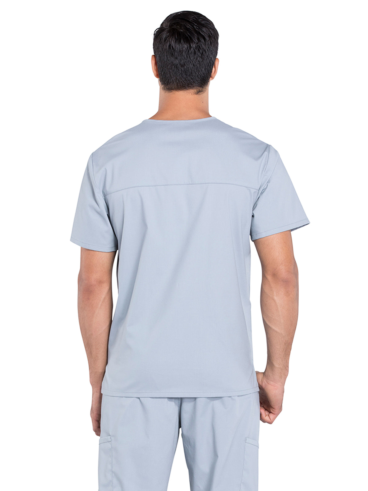 Men's 4-Pocket V-Neck Top - WW695 - Grey