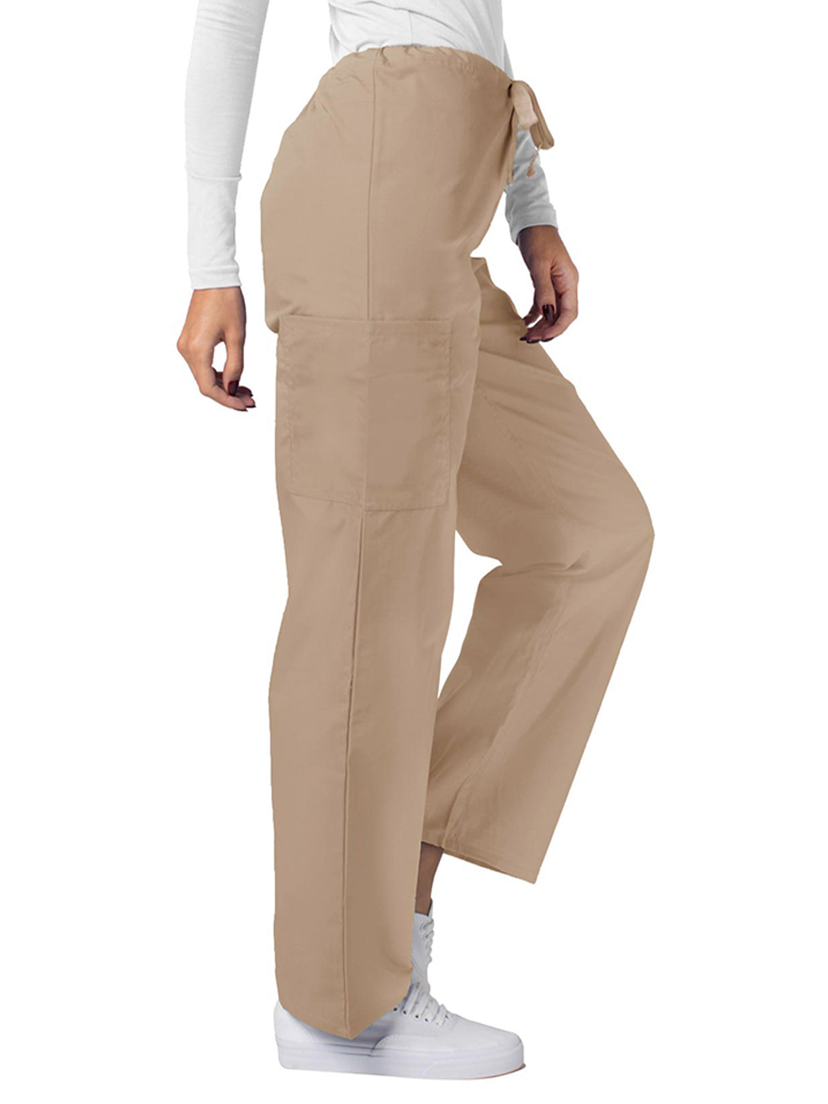 Unisex Natural-Rise Drawstring Tapered Leg Pant