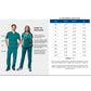 Unisex 3-Pocket V-Neck Top - 601 - Teal Blue