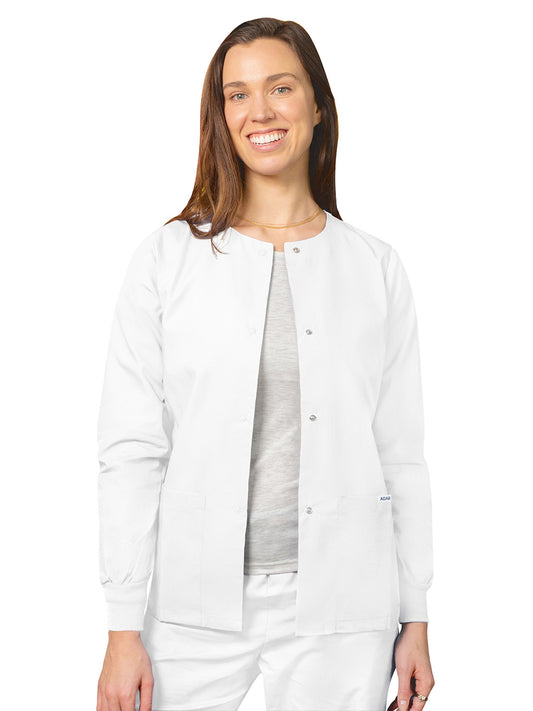 Women's Round Neck Scrub Jacket