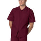 Men's Zippered Short Sleeve Scrub Jacket