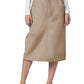 Women's Mid-Calf Length Drawstring Skirt