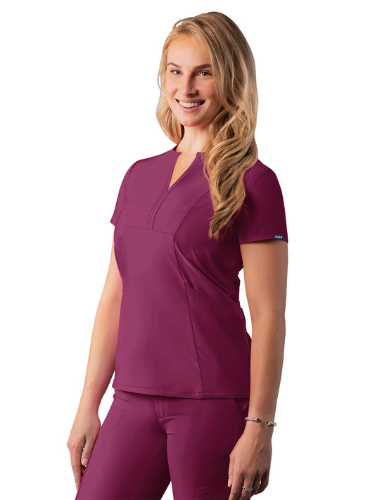 Women's Notched V-Neck Top