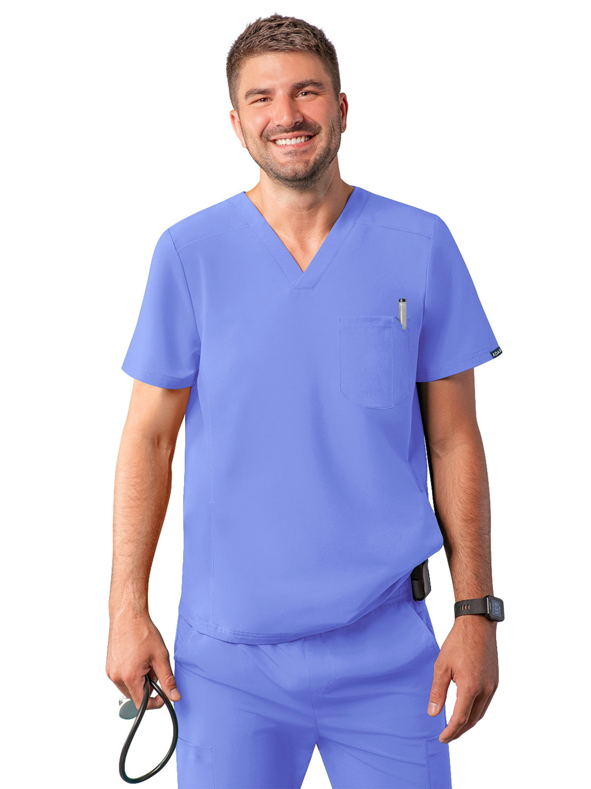 Men's V-Neck Scrub Top