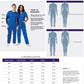Unisex V-Neck 3 Pocket Top - S8304 - Caribbean Blue