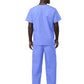 Unisex V-Neck Top Drawstring Pant Scrub Set