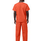 Unisex V-Neck Top Drawstring Pant Scrub Set