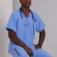 Men's V-Neck Zip Pockets Amplify Scrub Top