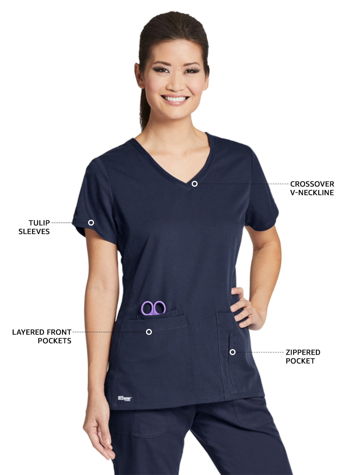 Women's V-Neck Cora Scrub Top