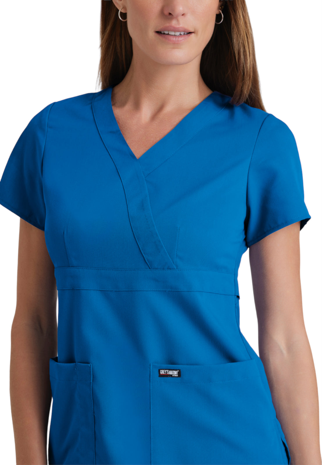 Women's Mock Wrap Riley Scrub Top