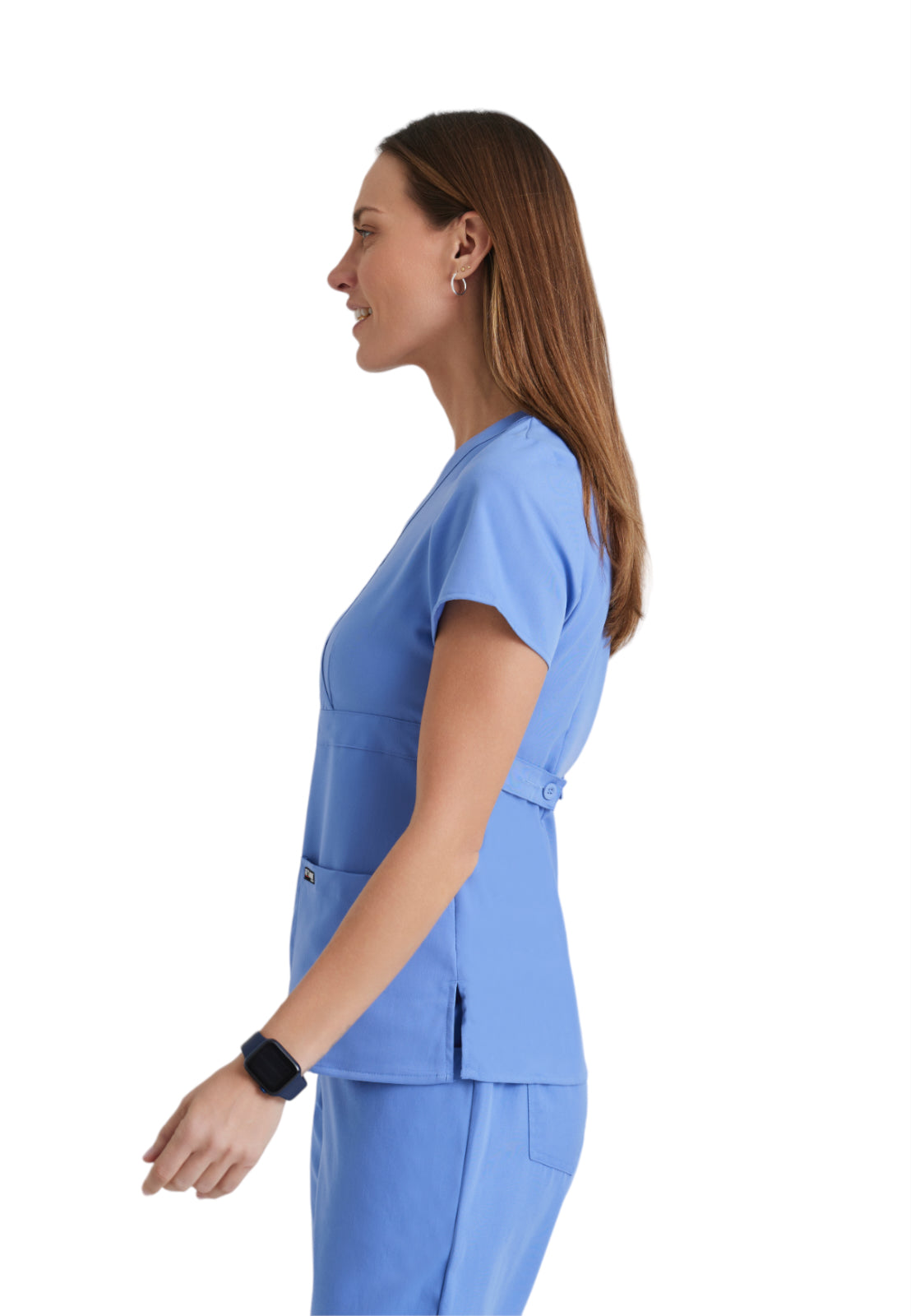 Women's Mock Wrap Riley Scrub Top