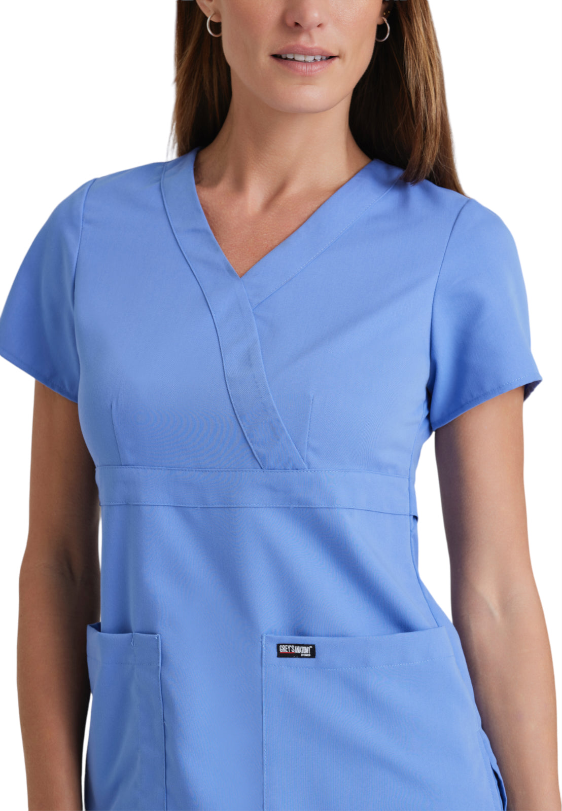 Women's Mock Wrap Riley Scrub Top