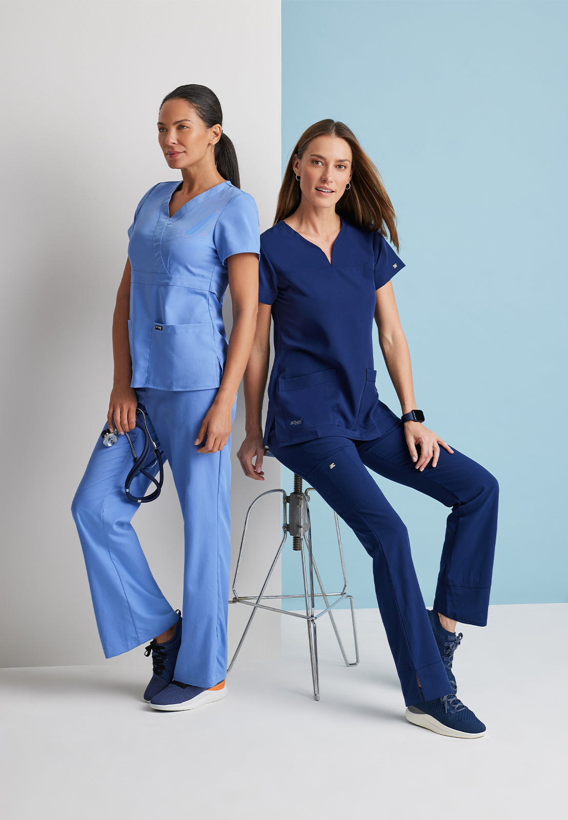 Women's Mock Wrap Riley Scrub Top