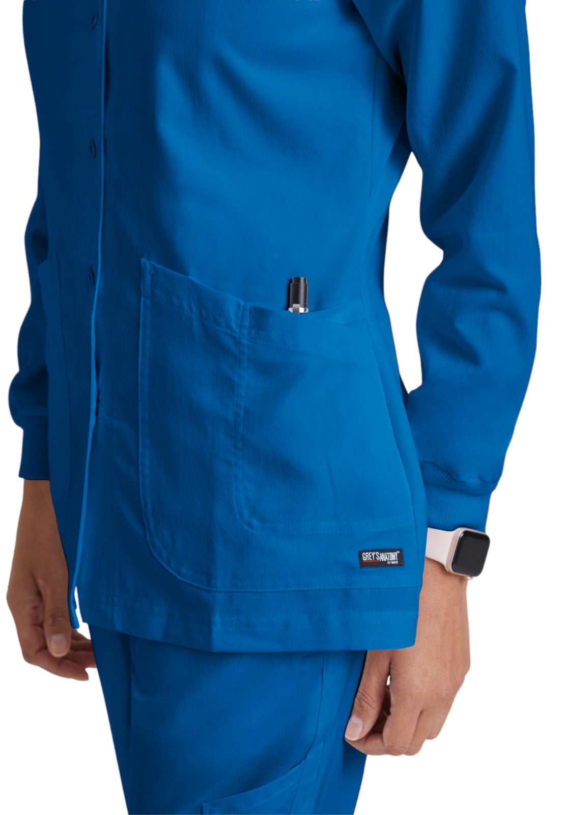 Women's Round Neck Jamie Warm Up Scrub Jacket