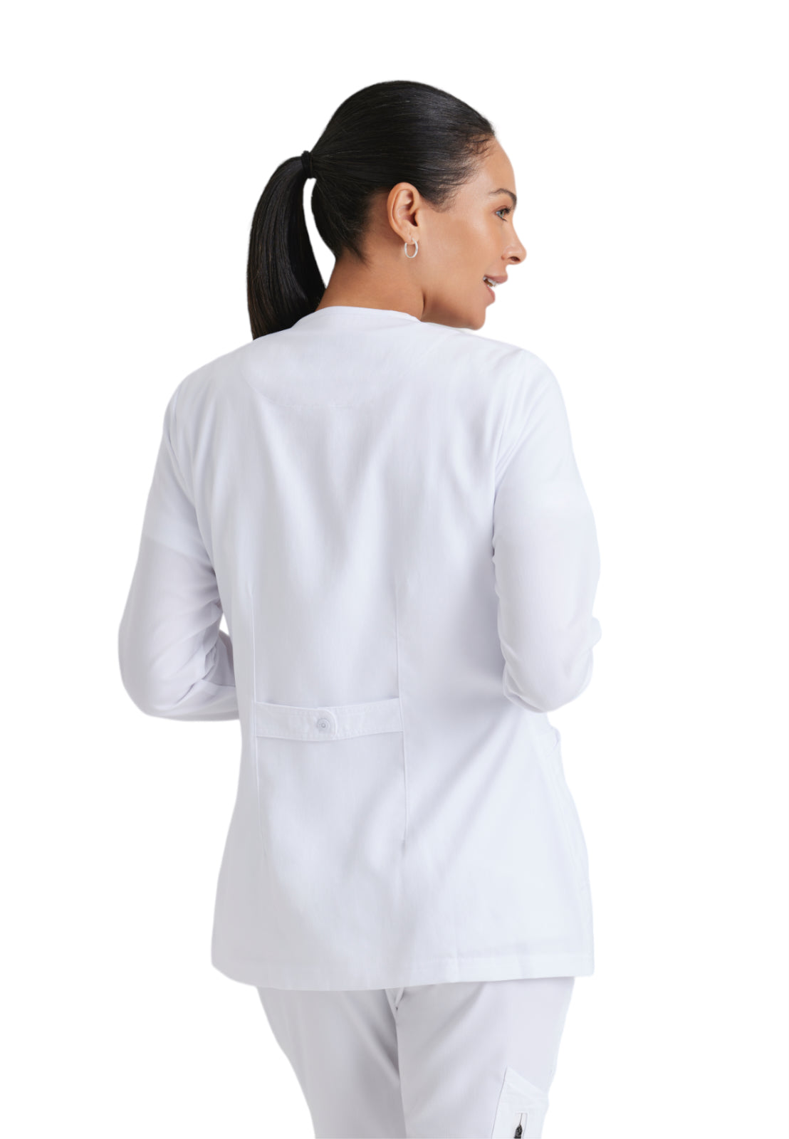 Women's Round Neck Jamie Warm Up Scrub Jacket