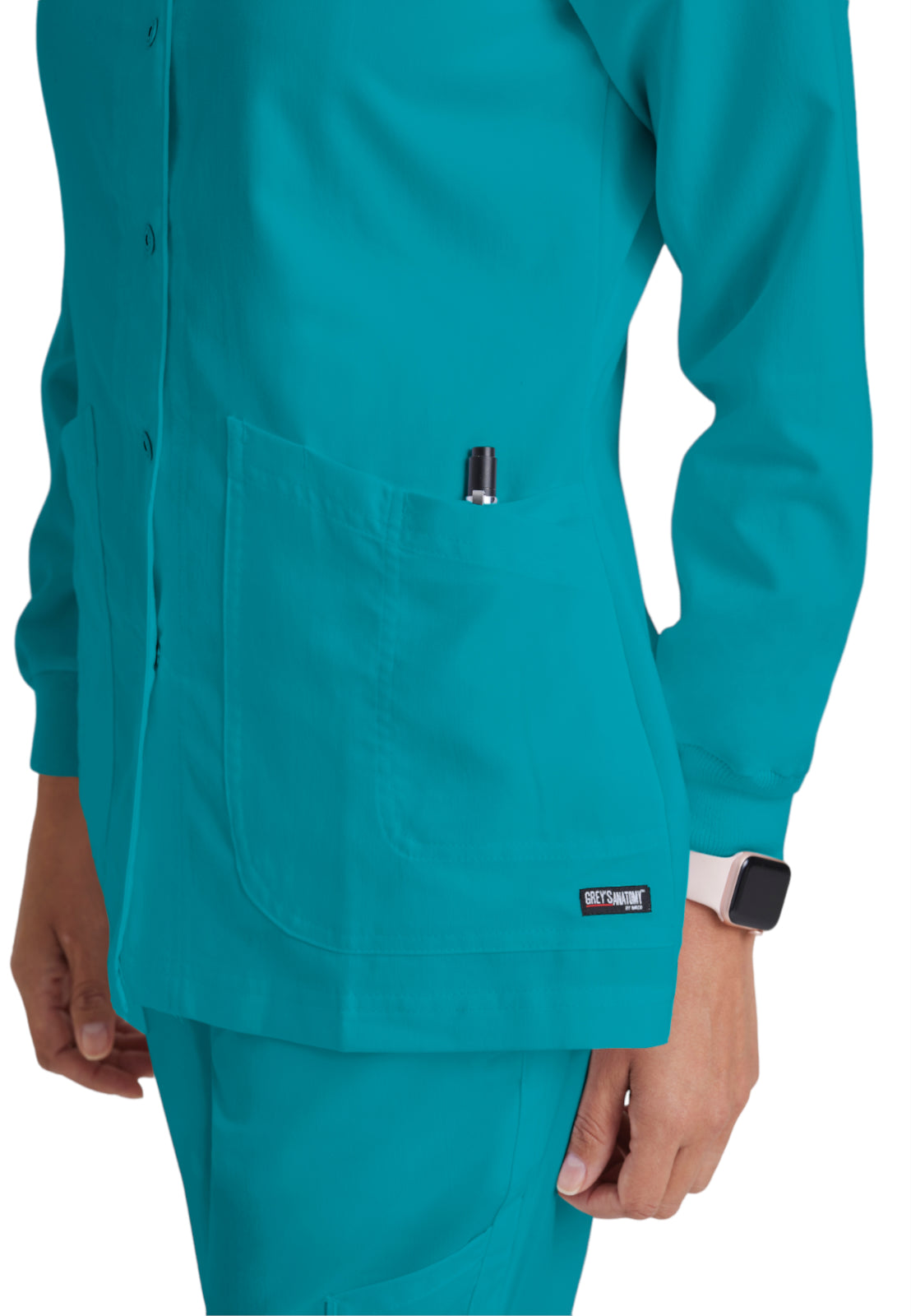 Women's Round Neck Jamie Warm Up Scrub Jacket