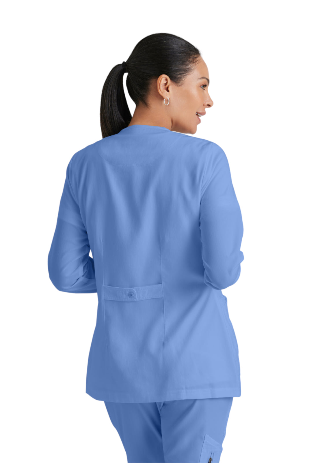 Women's Round Neck Jamie Warm Up Scrub Jacket