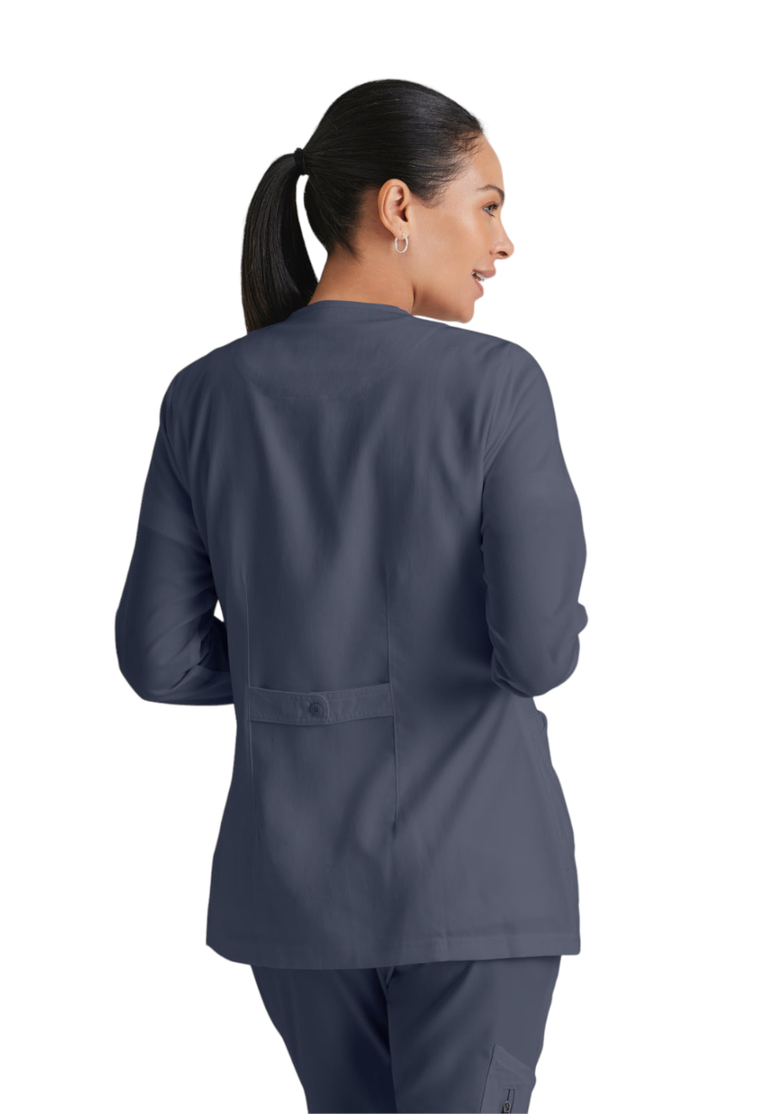 Women's Round Neck Jamie Warm Up Scrub Jacket