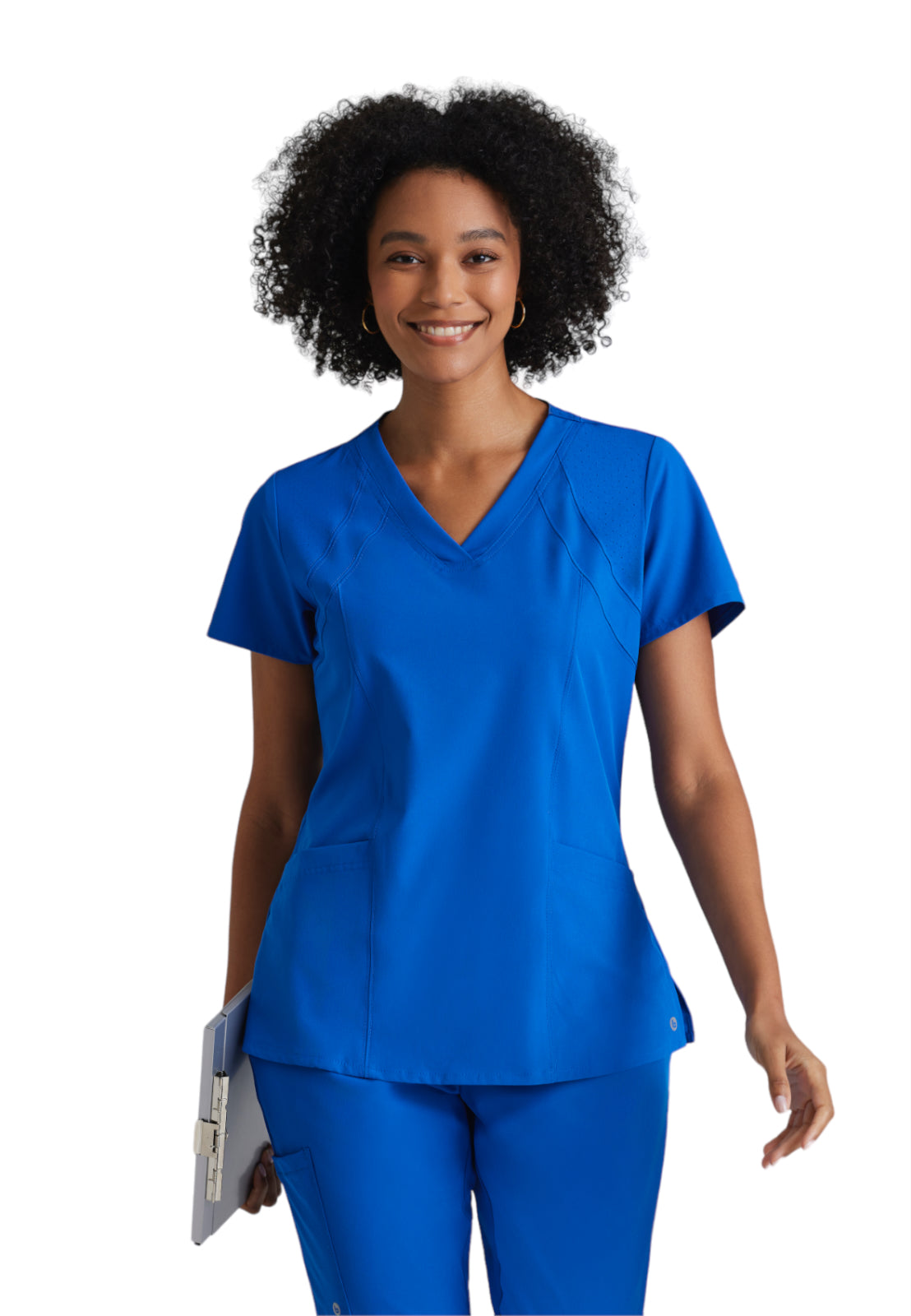 Women's V-Neck Racer Scrub Top