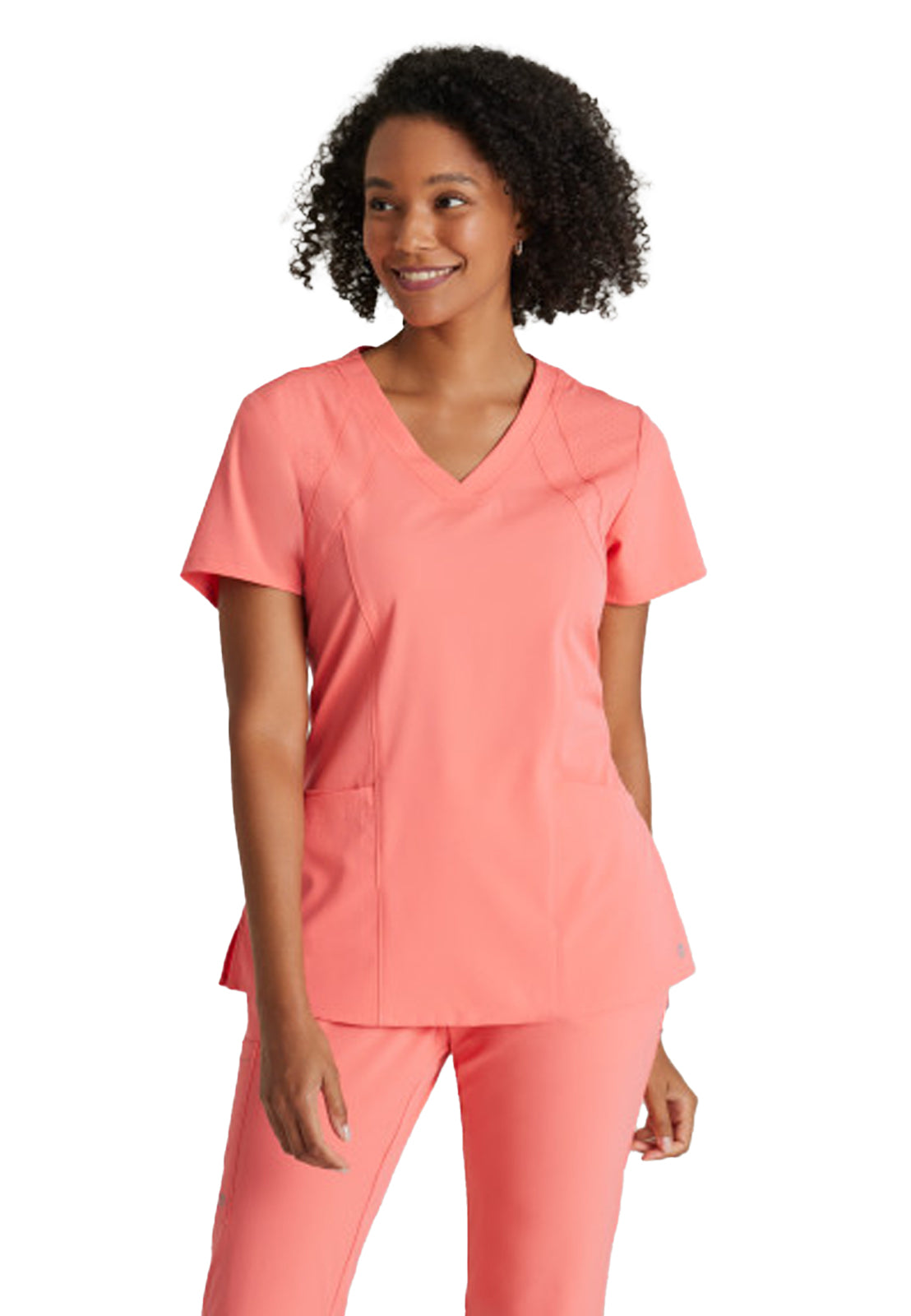 Women's V-Neck Racer Scrub Top