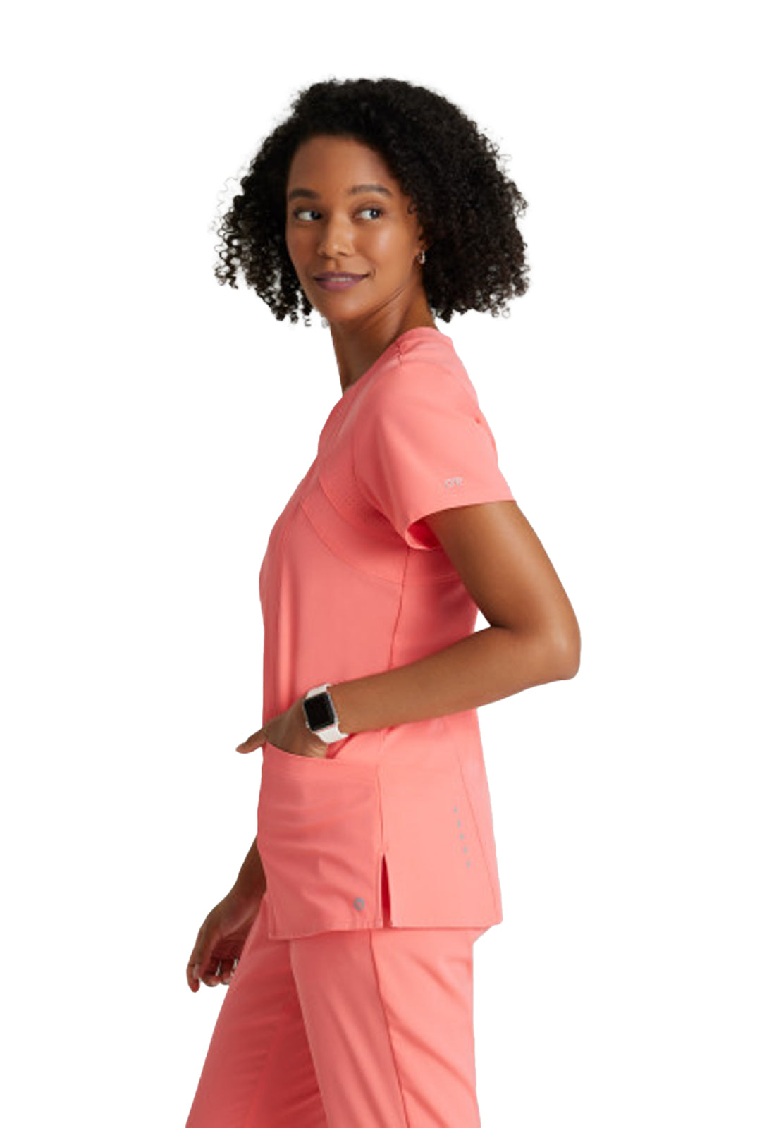 Women's V-Neck Racer Scrub Top