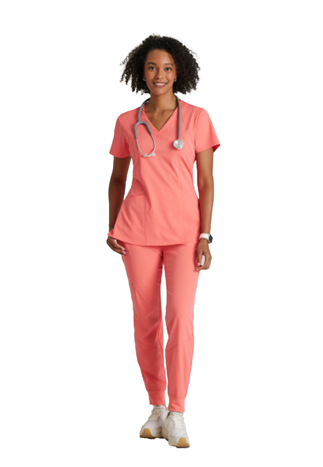 Women's V-Neck Racer Scrub Top