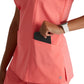 Women's V-Neck Racer Scrub Top