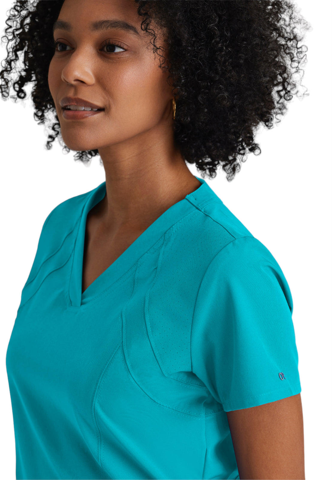 Women's V-Neck Racer Scrub Top