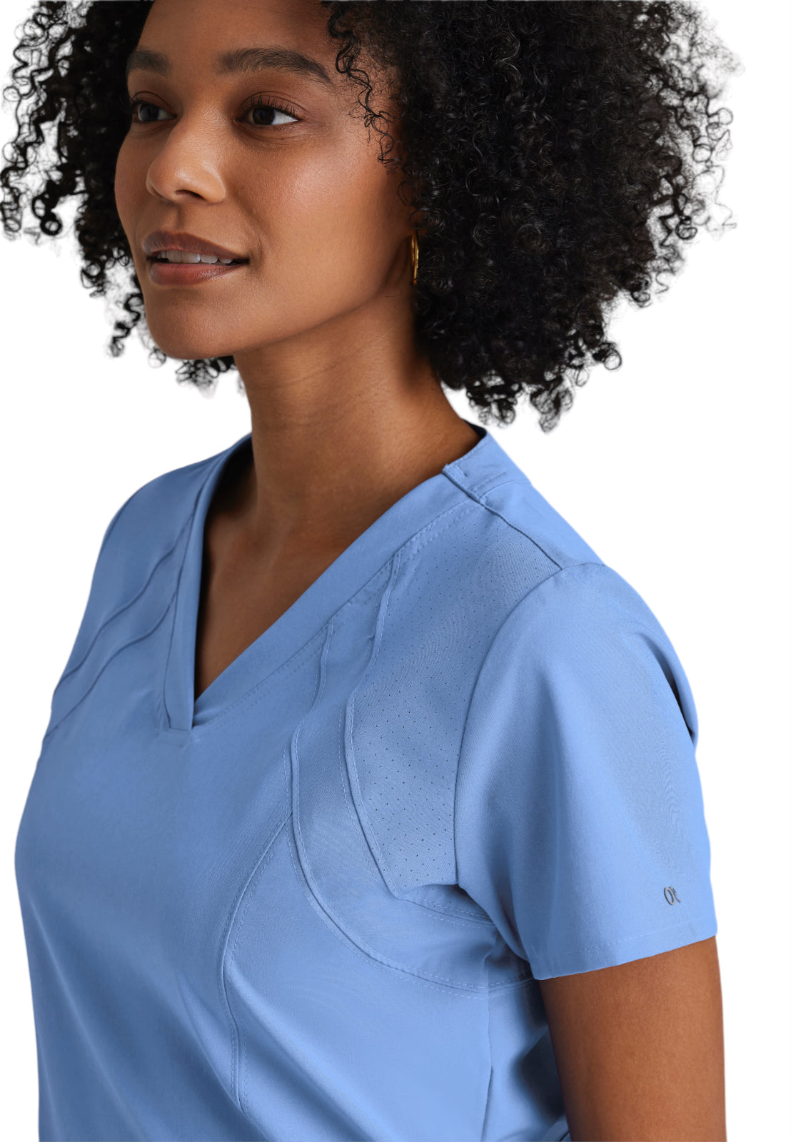 Women's V-Neck Racer Scrub Top