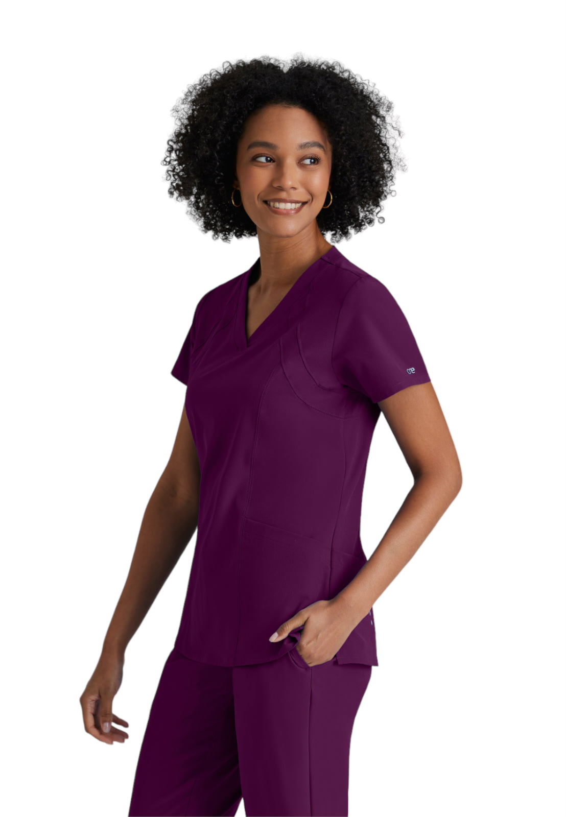 Women's V-Neck Racer Scrub Top