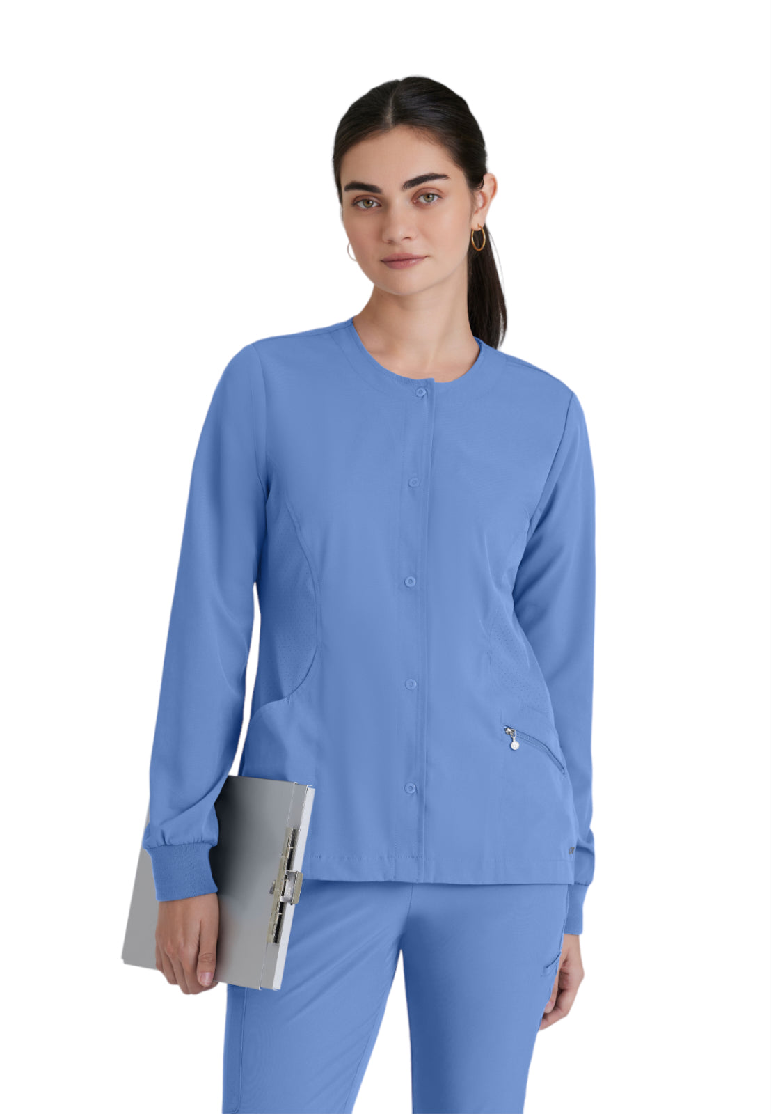 Women's Zipper Pocket Cadence Scrub Jacket