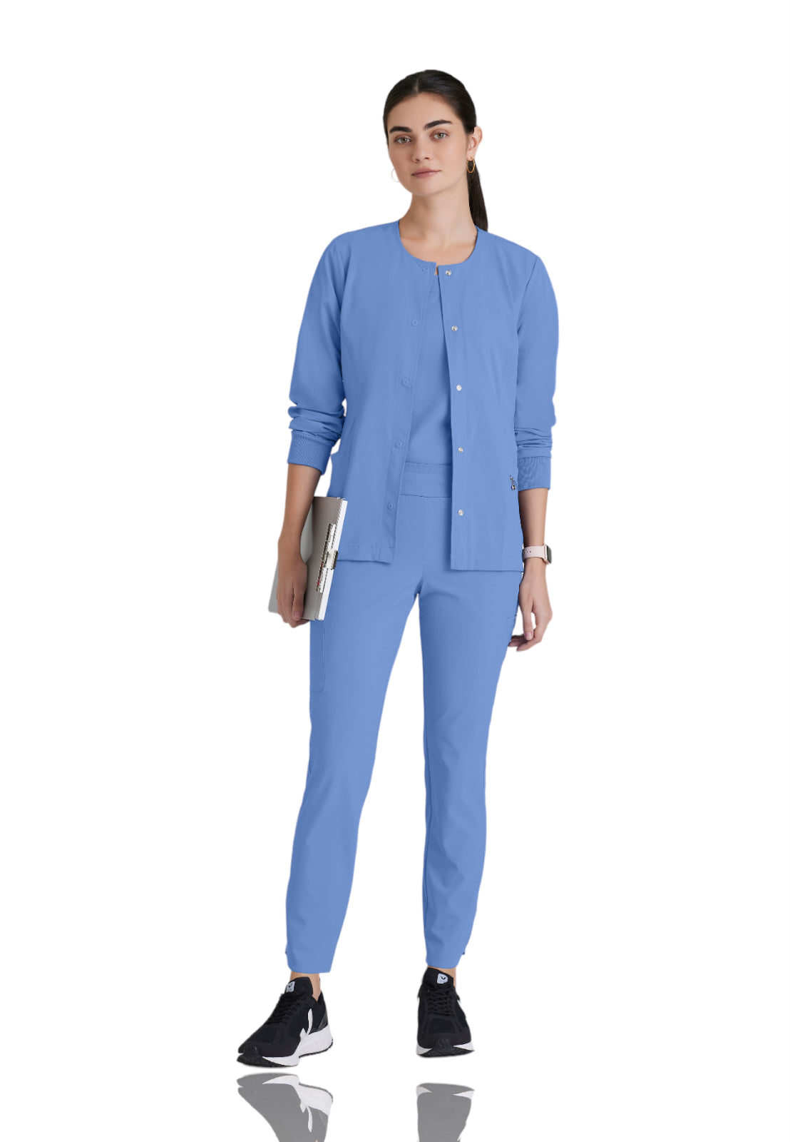 Women's Zipper Pocket Cadence Scrub Jacket