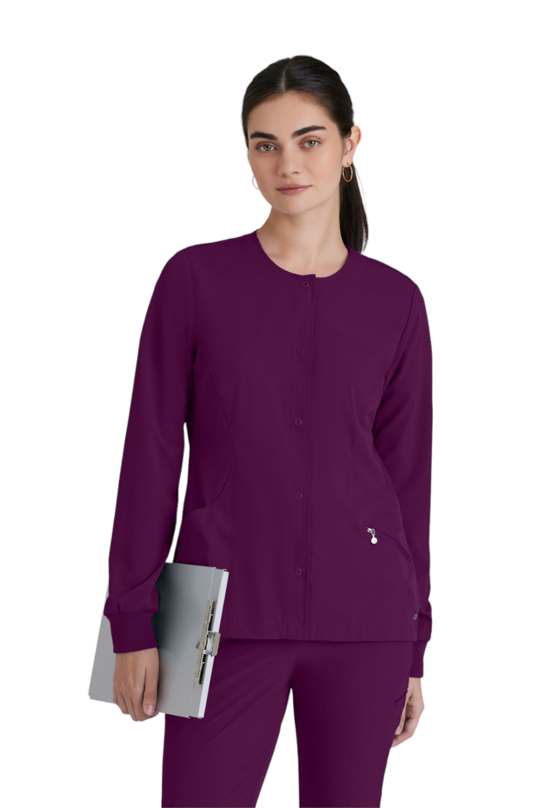 Women's Zipper Pocket Cadence Scrub Jacket