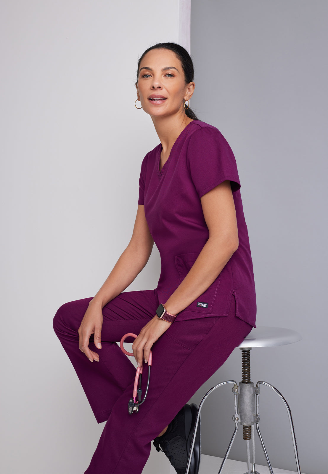 Women's V-Neck Aubrey Scrub Top