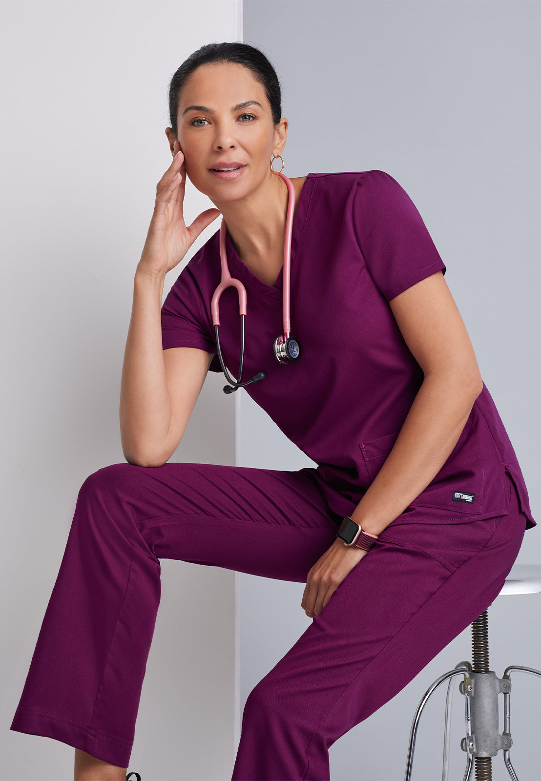 Women's V-Neck Aubrey Scrub Top