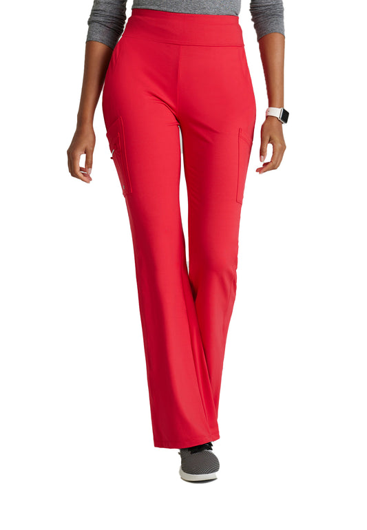 Women's 7 Pocket High-Rise Fit and Flare Scrub Pant