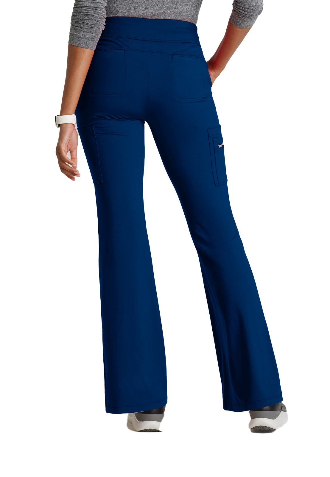 Women's 7 Pocket High-Rise Fit and Flare Scrub Pant