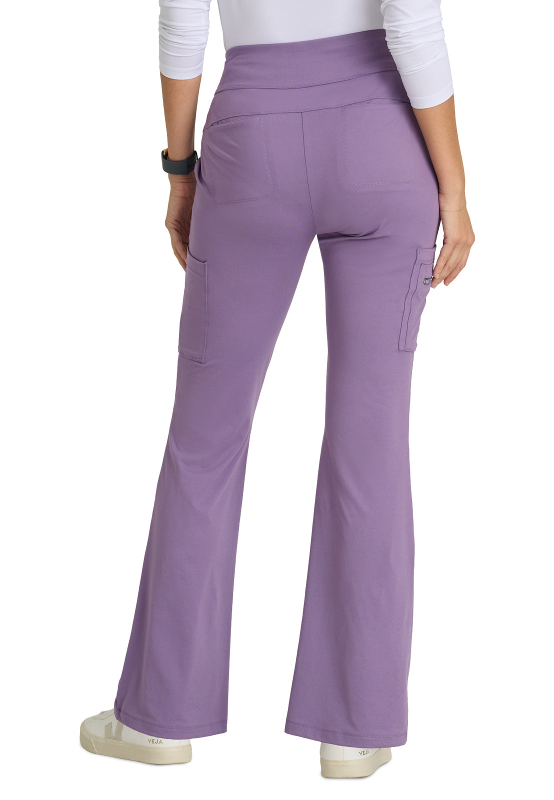 Women's 7 Pocket High-Rise Fit and Flare Scrub Pant