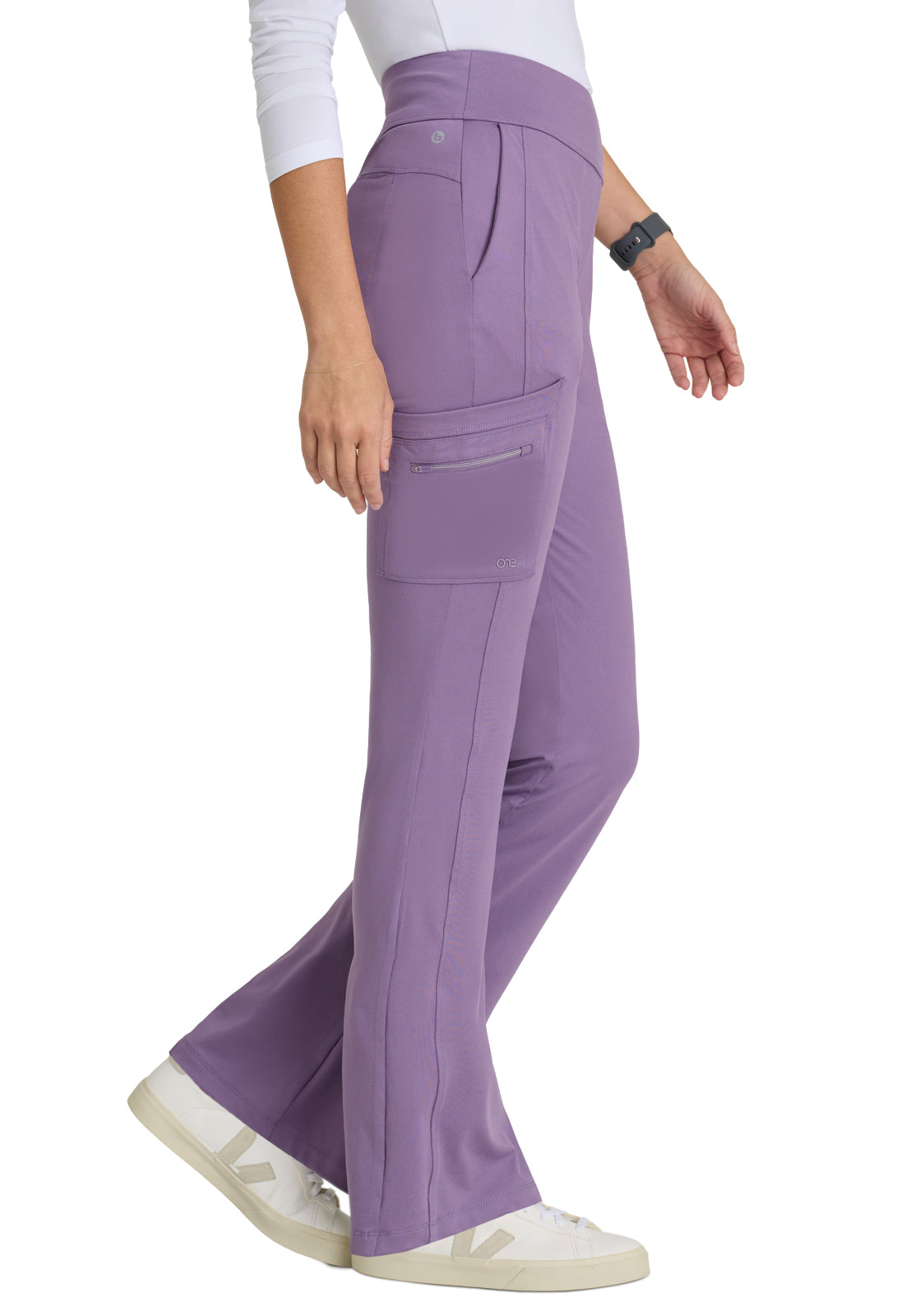 Women's 7 Pocket High-Rise Fit and Flare Scrub Pant