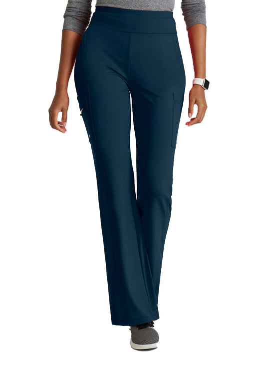 Women's 7 Pocket High-Rise Fit and Flare Scrub Pant