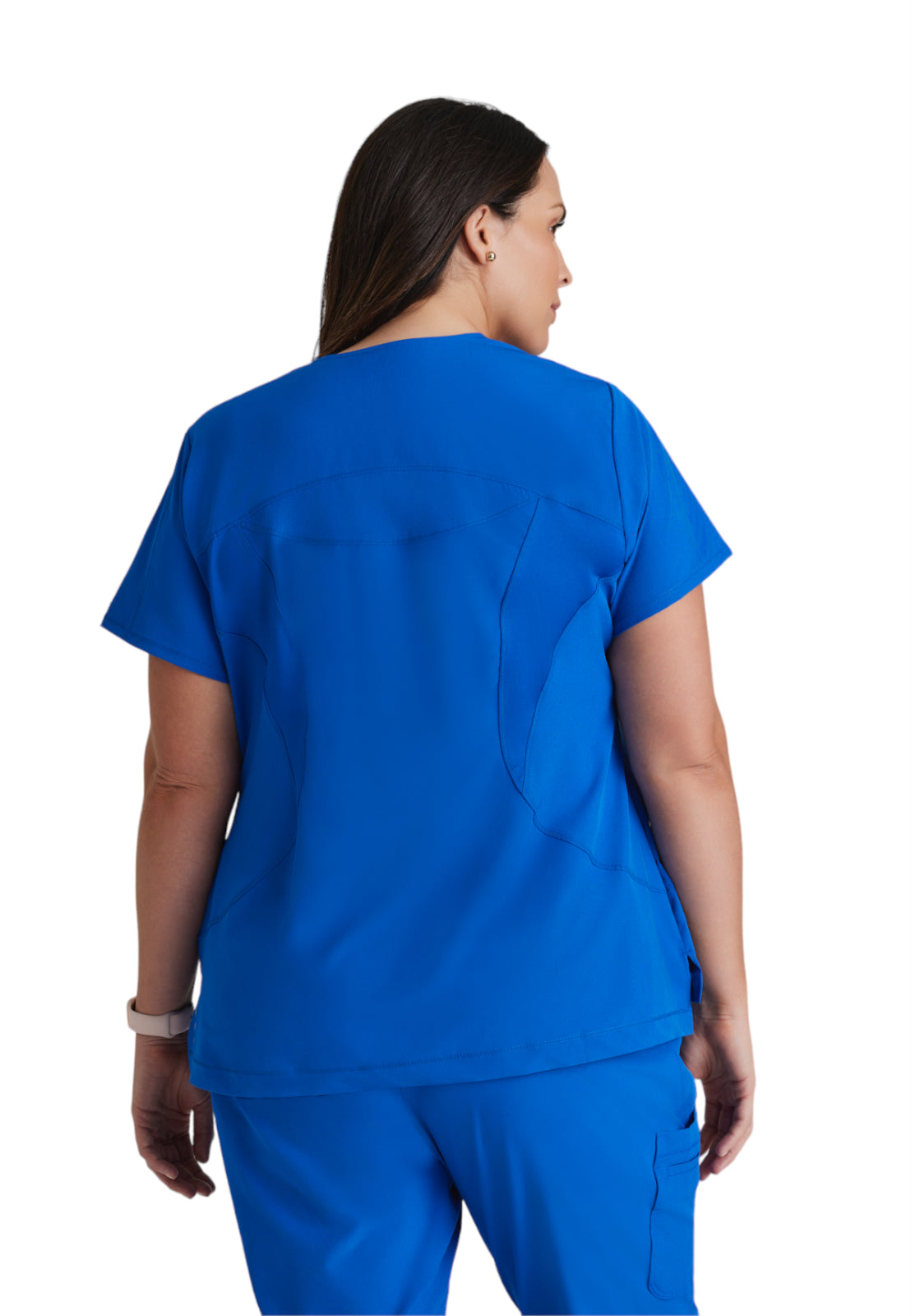 Women's Scoop Neck Uplift Scrub Top