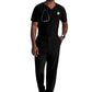 Men's Two-Pocket Ribbed V-Neck Velocity Scrub Top