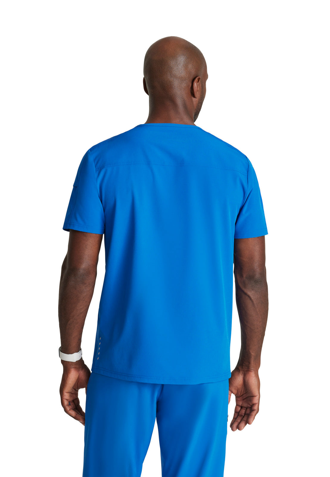 Men's Two-Pocket Ribbed V-Neck Velocity Scrub Top