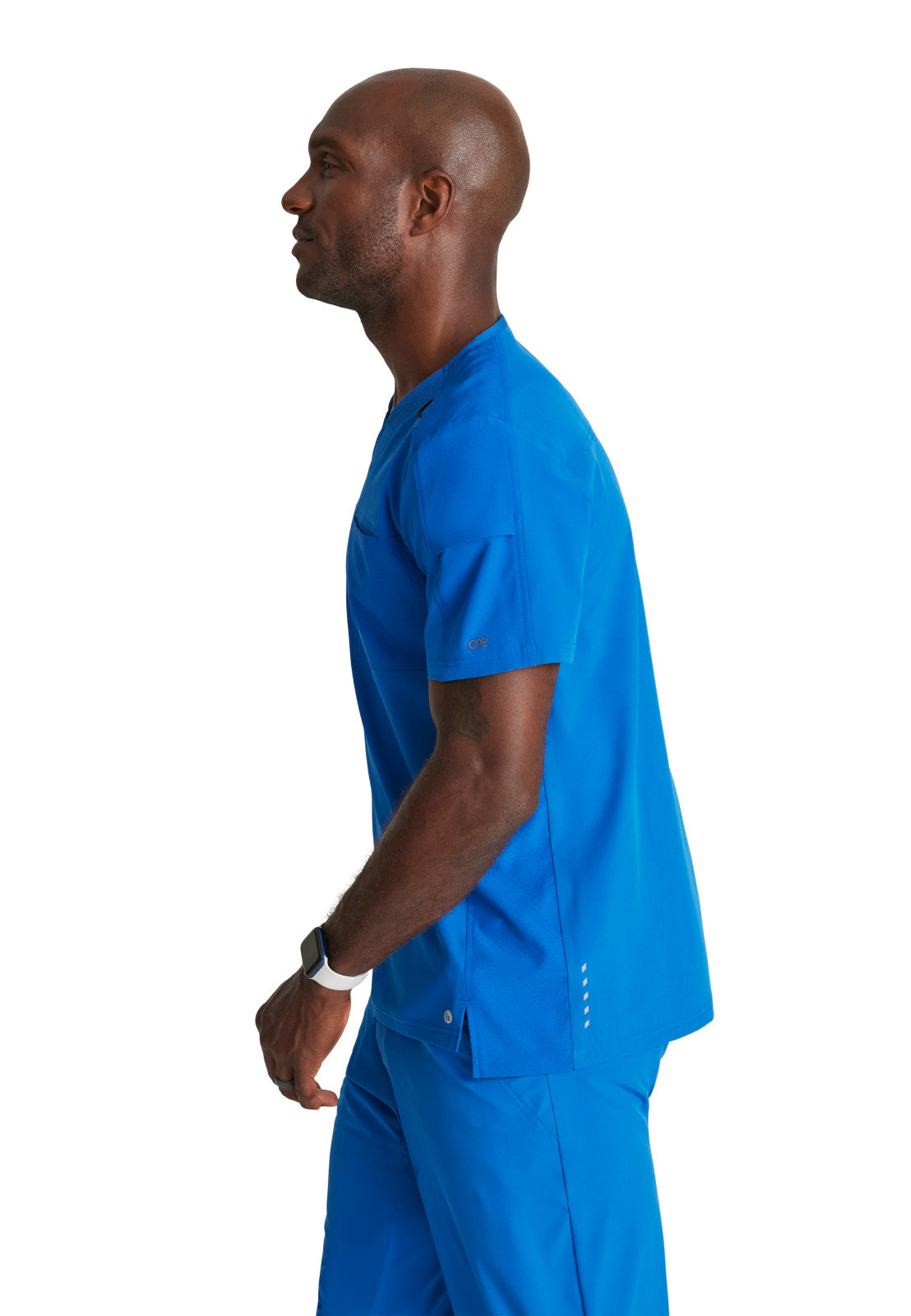 Men's Two-Pocket Ribbed V-Neck Velocity Scrub Top