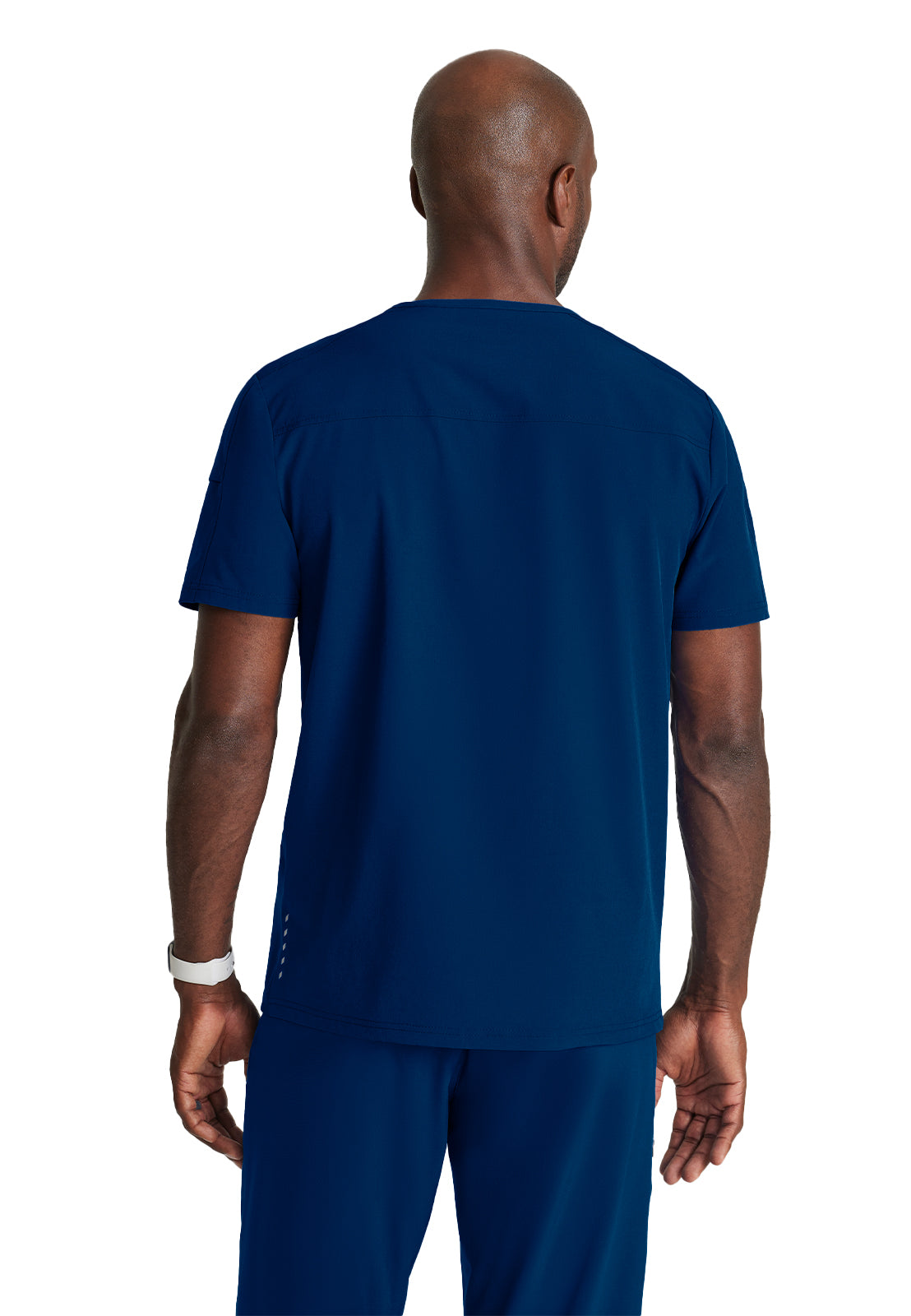 Men's Two-Pocket Ribbed V-Neck Velocity Scrub Top