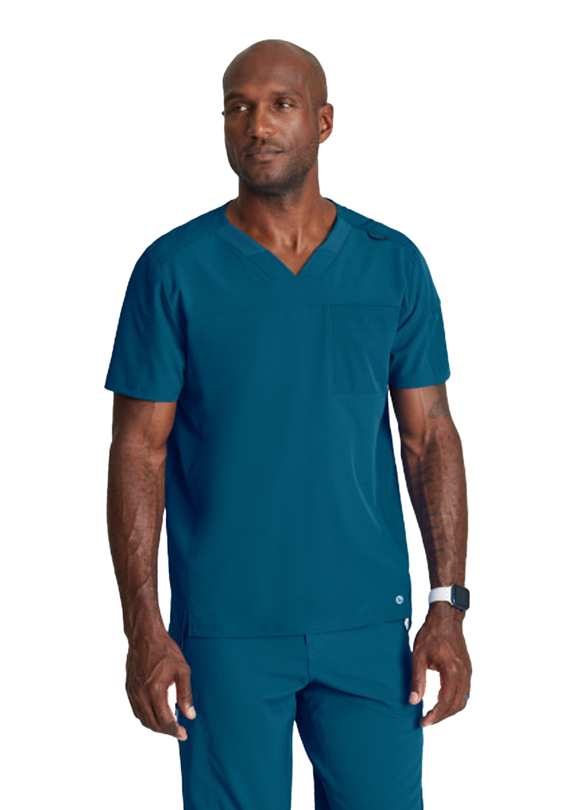 Men's Two-Pocket Ribbed V-Neck Velocity Top