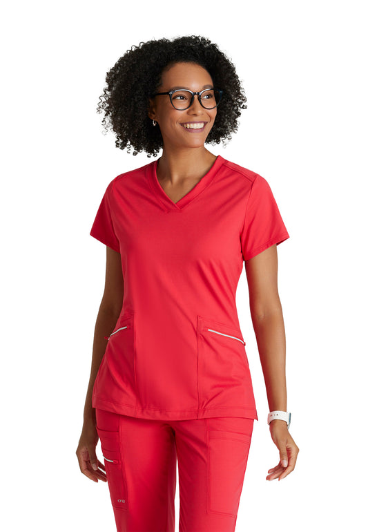 Women's 2 Pocket V-Neck Scrub Top