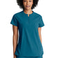 Women's 2 Pocket Banded Zip Collar Flux Scrub Top