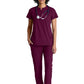 Women's 2 Pocket Banded Zip Collar Flux Scrub Top